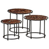 Nesting Tables 3 pcs Solid Wood Reclaimed 358932