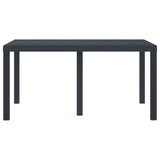 Weather-Resistant Garden Table Anthracite 150 x 100 x 73 cm 871684