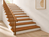 Stair Tread 4 pcs 120 x 30 x 2 cm Brown Solid Oak Wood 3449332