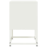 ZNTS Bedside Cabinet White 36x39x60.5 cm Steel 846456