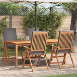 Garden Chair 4 pcs Brown and Grey 57 x 71.5 x 104 cm 3375766