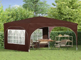 Pop-up Party Tent 290 x 290 x 245 cm Brown 42019863