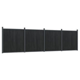 Fence Panel Grey 699x186 cm WPC 3282792