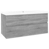 Sink Cabinet with Built-in Basin Grey Sonoma Engineered Wood 3152880