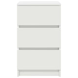 Bedside Cabinet with 3 Drawers White 39x35x65 cm 861337
