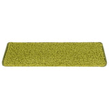 Stair Mats 15 pcs 65x21x4 cm Green Rectangular Edge 326204