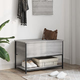 Storage Bench Grey Sonoma 70x42.5x47 cm Engineered Wood 839021