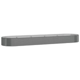 Garden Raised Bed Galvanised Steel 396x100x36 cm Grey 319004