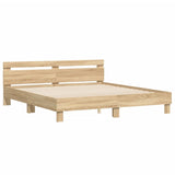 Bed Frame without Mattress Sonoma Oak 160x200 cm 3207408