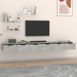 Wall Cabinets 2 pcs Concrete Grey 102x30x20 cm Engineered Wood 3115903