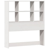 Bookcase Bed without Mattress White 90x190cm Single Solid Wood Pine 3322458