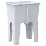 Laundry Tub White 59x41x75 cm Resin 4002799