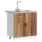 Kitchen Cabinet with Door Kalmar 2 pcs Brown 80 x 46 x 81.5 cm 3315009