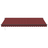 Manual Retractable Awning Burgundy 500x350 cm 3215006