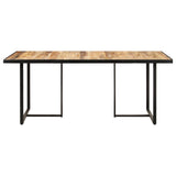 Dining Table 160 cm Rough Mango Wood 320693