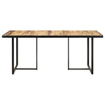 ZNTS Dining Table 160 cm Rough Mango Wood 320693