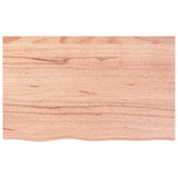 Wall Shelf Light Brown 80x50x cm Treated Solid Wood Oak 363669