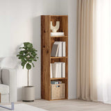 ZNTS Book Cabinet/TV Cabinet Old Wood 36x30x143cm Engineered Wood 855812