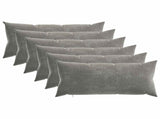 Throw Pillow 6 pcs HEERLEN Dark Grey 40 x 80 cm Chenille Fabric 925775