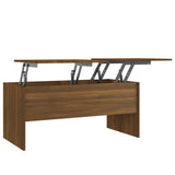 Coffee Table Brown Oak 102x50,5x46,5 cm Engineered Wood 819301