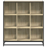 Bookcase Sonoma Oak 97.5x33x107.5 cm Engineered Wood and Metal 3300861
