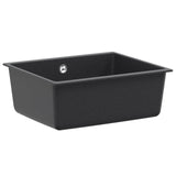 Kitchen Sink Single Basin Granite 53 x 46 x 20 cm Graphite 42053765