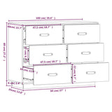 Sideboard Honey Brown 100x40x75 cm Solid Wood Pine 820145