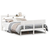 Bed Frame without Mattress White 120x190 cm Small Double Solid Wood Pine 3306608