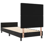 ZNTS Bed Frame Black 90x200 cm Velvet 3344851