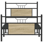 Bed Frame without Mattress Sonoma Oak 90x190 cm Single Engineered Wood 4106802