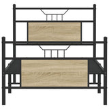 Bed Frame without Mattress Sonoma Oak 90x190 cm Single Engineered Wood 4106802