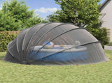 Pool Dome Folding Manual Black 592 x 590 x 275 cm 42001135