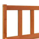 Bed Frame without Mattress Wax Brown 200x200 cm Solid Wood Pine 844813