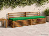 2-Piece Bench Cushions SOEST 100% Polyester Green 949991