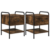 Bedside Cabinet 2 pcs Smoked Oak 35 x 36.5 x 47 cm 8007664