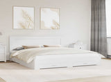 Bed Frame with Drawer with Headboard Manual Engineered Wood 3410284