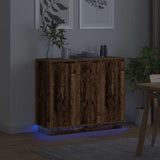 LED Sideboard Old Wood 90 x 32 x 75 cm Engineered Wood 869680