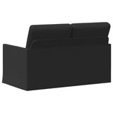 2 Seater Sofa Black 130 x 81 x 82 cm Fabric 42041042