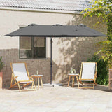 Umbrella Anthracite 372 x 198 x 243 cm Polyester and Aluminium 42003377