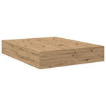Storage Bed Frame with Drawer Artisan oak 236.5 x 150 x 31.5 cm 3335652