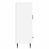 Sideboard High Gloss White 66 x 34.5 x 95 cm Engineered Wood 894899