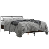 Bed Frame without Mattress Smoked Oak 135x190 cm Double 3280074