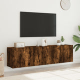 TV Cabinets Wall-mounted 2 pcs Smoked Oak 80x30x41 cm 836961