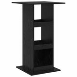 Bar Table with Shelf Black Oak 60 x 60 x 100 cm Engineered Wood 869244