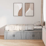 Bed Frame with Drawer Grey Sonoma 90 x 200 cm Engineered Wood 3335194