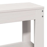Bed Frame without Mattress White 150x200 cm King Size Solid Wood Pine 3306223