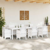 Garden Table White 300 x 100 x 73 cm Poly Rattan 3378522