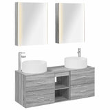 Bathroom Furniture Set 5 pcs Grey Sonoma 3407092