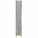 Bathroom Cabinet with Open Shelf ALKMAAR Grey Sonoma 896161
