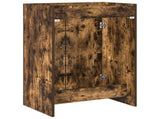 Bathroom Under Sink Cabinet Smoked Oak 56 x 37.5 x 81 cm 890684